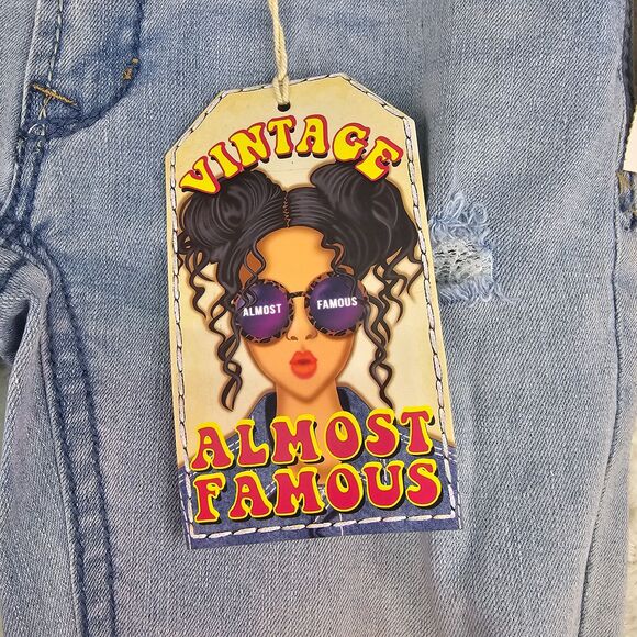 Vintage Almost Famous Distressed Skinny Jeans Light Wash Women's Size 0 - Picture 7 of 15